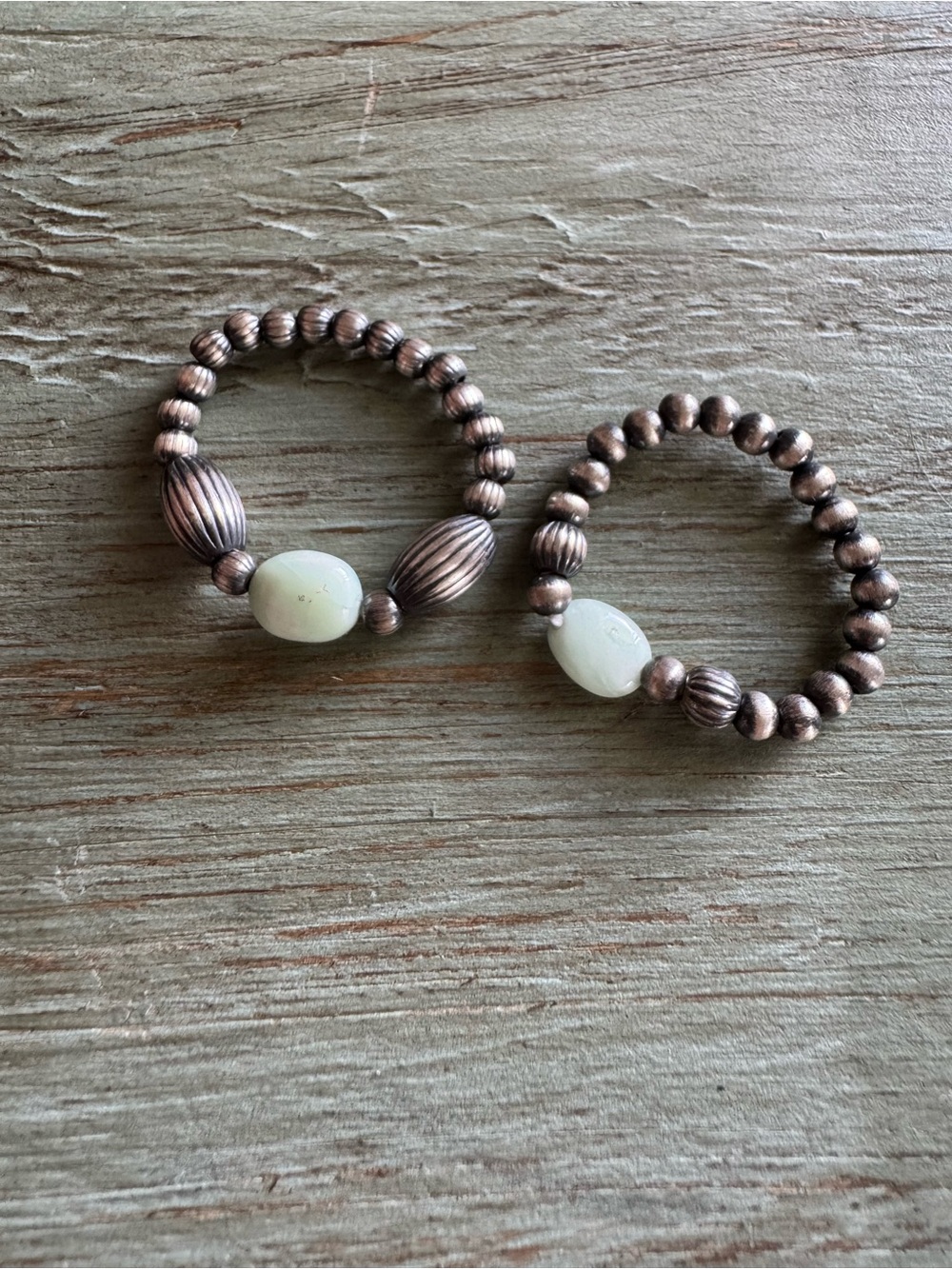 Paloma Stretch Sterling Bead Rings